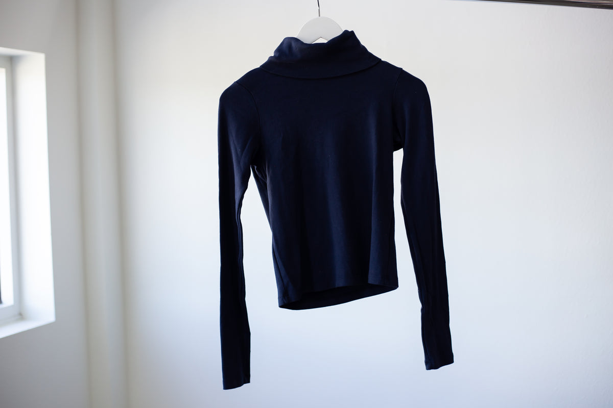 Rib L/S Mock