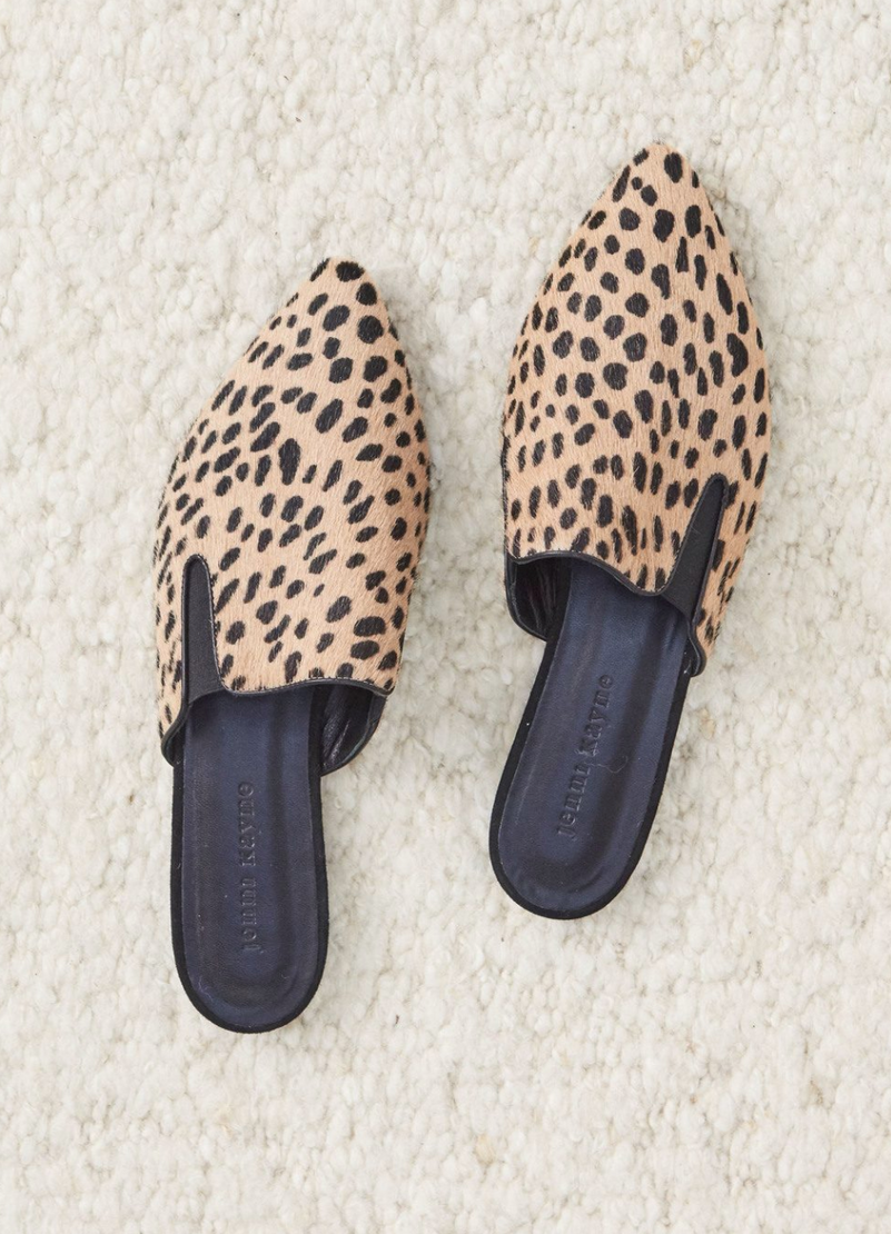 Cheetah Pony Hair Mule