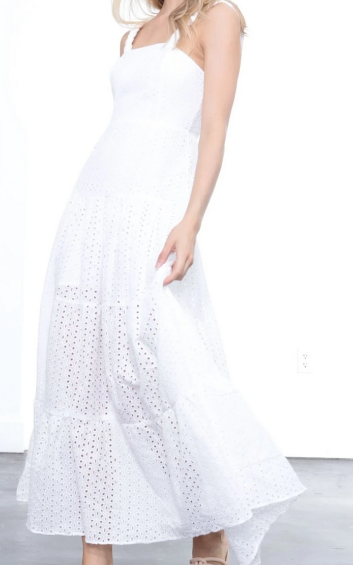 Noni Eyelet Maxi Dress