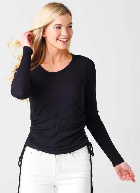 Shirred Seams Long Sleeve