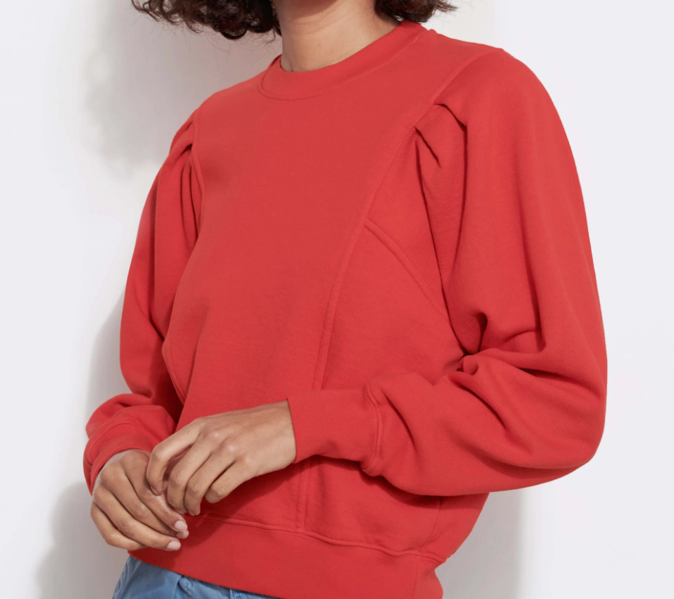 Pleated Pullover