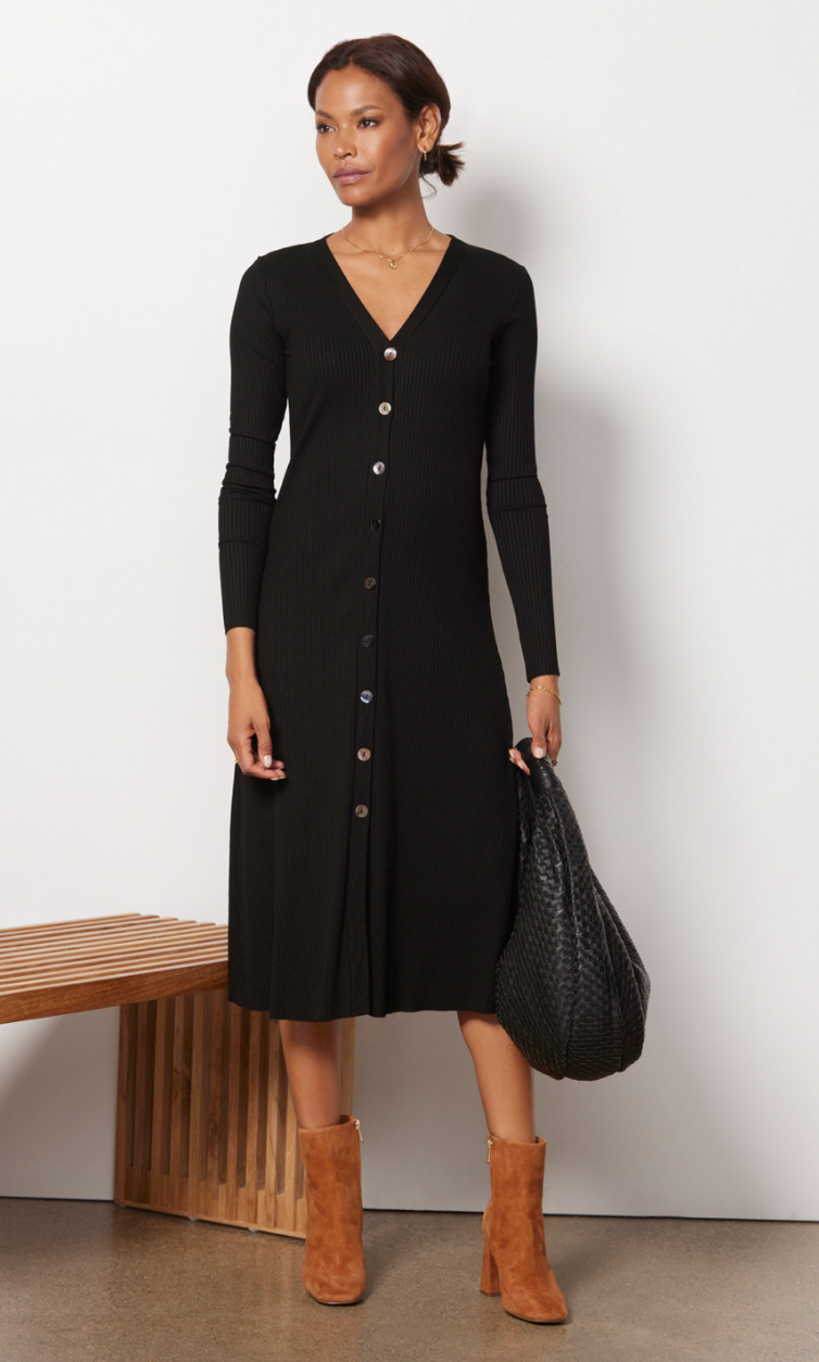 A Coste Flare Cardigan Dress